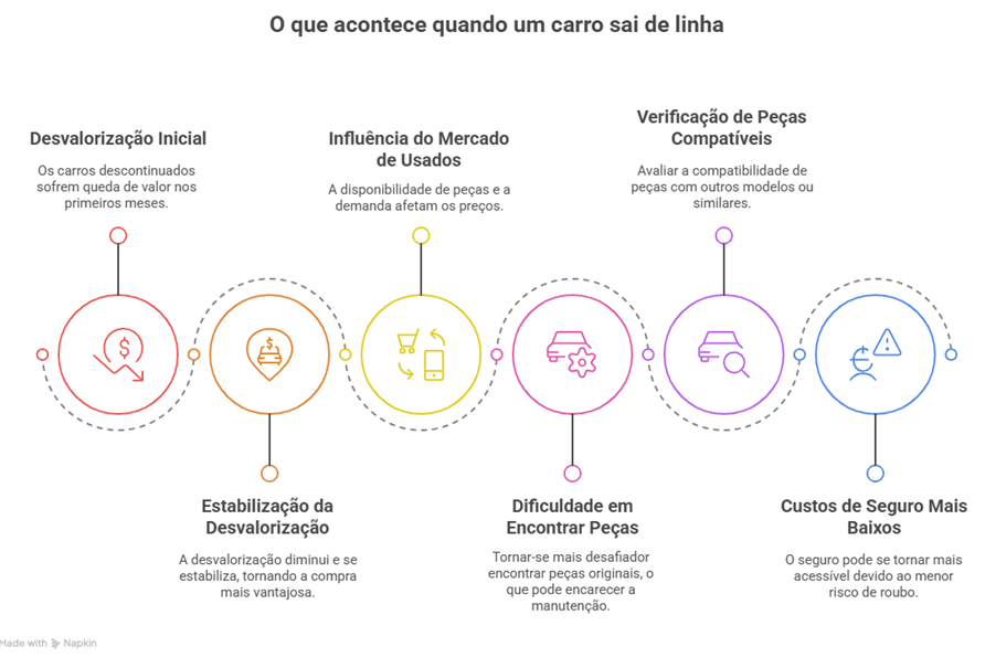 O que muda quando um carro sai de linha