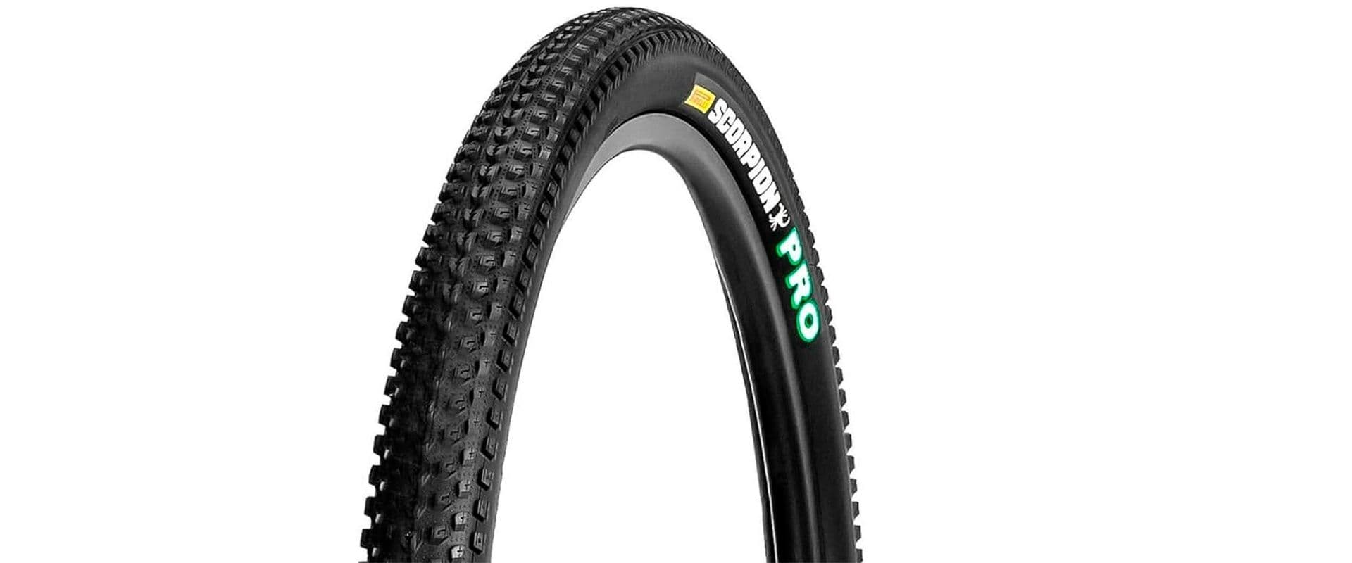 Pneu de bicicleta preto feito do material kevlar.